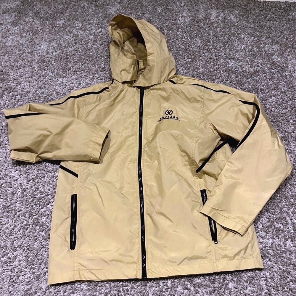 Team 365 Caesars Southern Indiana Windbreaker Jacket Hooded Tan‎ size L casino
